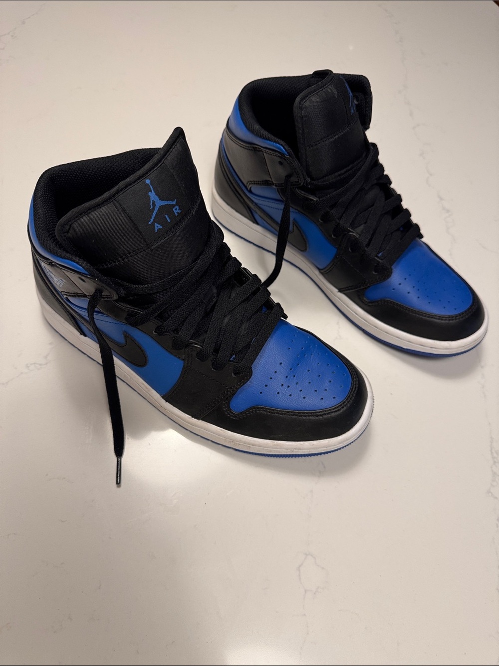 Nike Air Jordan 1 Mid - Black/Royal Blue